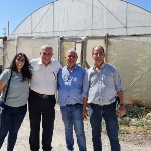 Bar Ilan University and the Ministry of Agriculture delegation visit the TRD center